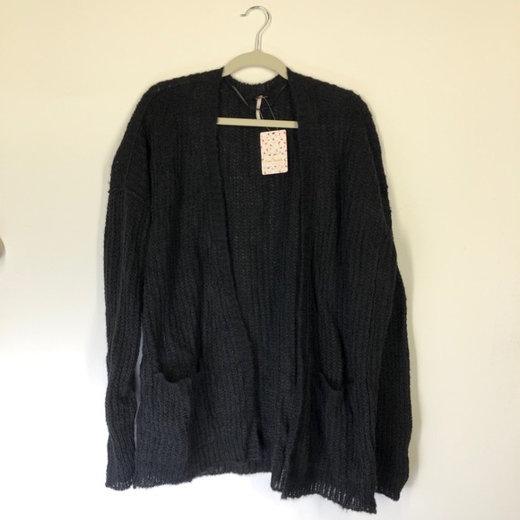 Free People Alpaca Weekend Getaway Cardigan SZ Med - Picture 6 of 8